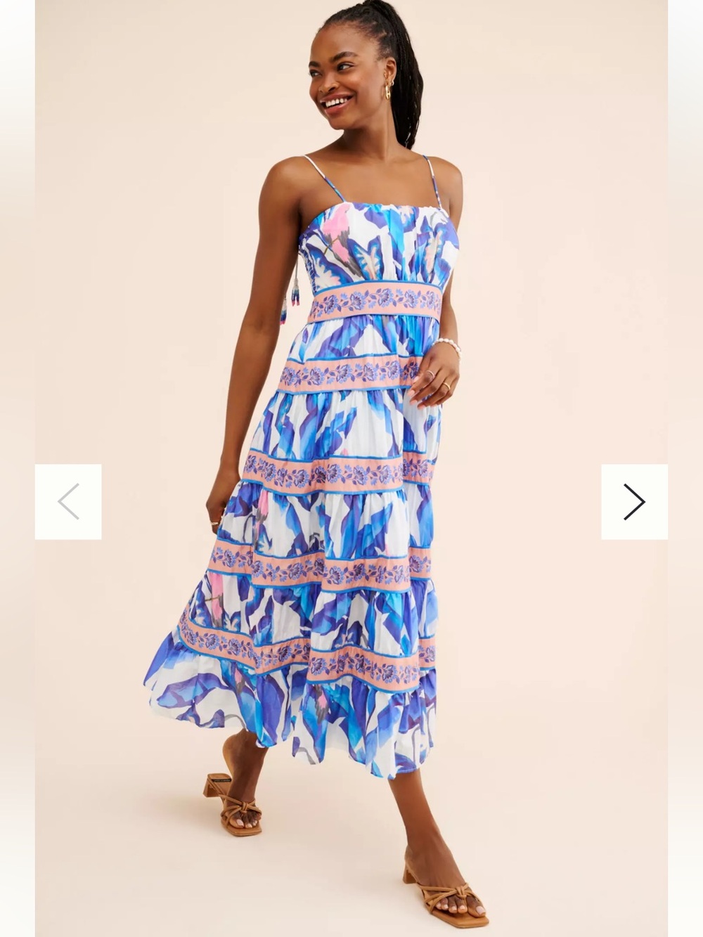 Farm Rio Foilage Midi Dress